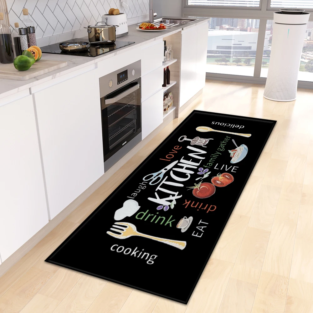 Kitchen Rug Entrance Doormat House Living Room Balcony Decor Carpet Bathroom Hallway Door Bedroom Floor Non-Slip Foot Mat Custom