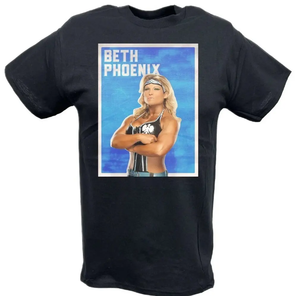 

2025 HOT SALE T SHIRTS Beth Phoenix Profile Pose T-Shirt 00009241#A Wrestling Sports TEE Famous Wrestler FANS man clothes Stree