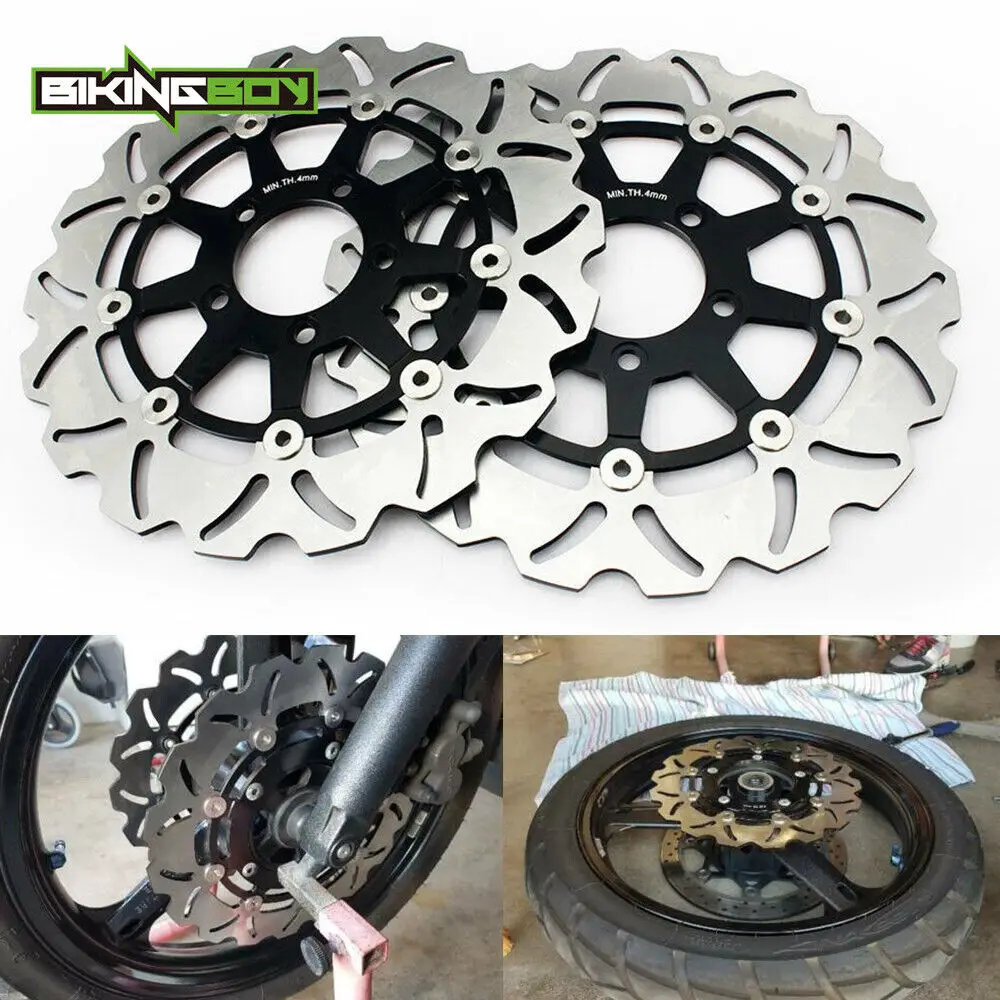 BIKINGBOY Front Brake Disks Discs Rotors For V-Storm DL 650 04 05 06 DL 1000 02-12 08 SV 1000 S / Classic 03-07 KLV 1000 04-07