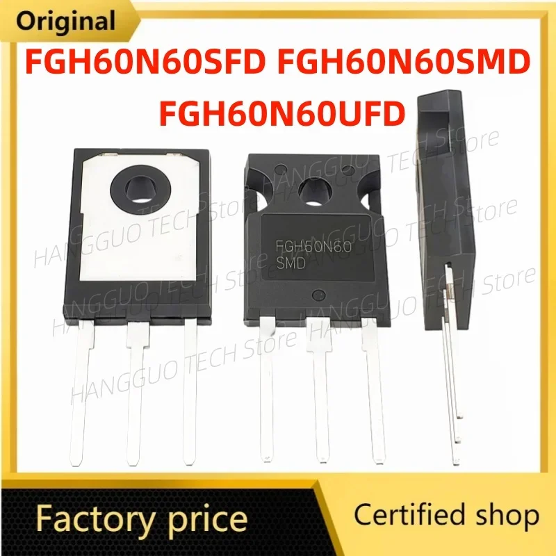 Lote de 10 Transistores IGBT 60N60 Nuevos y Originales, FGH60N60 SFD, FGH60N60SFD, FGH60N60SMD, FGH60N60UFD, UFD, SMD