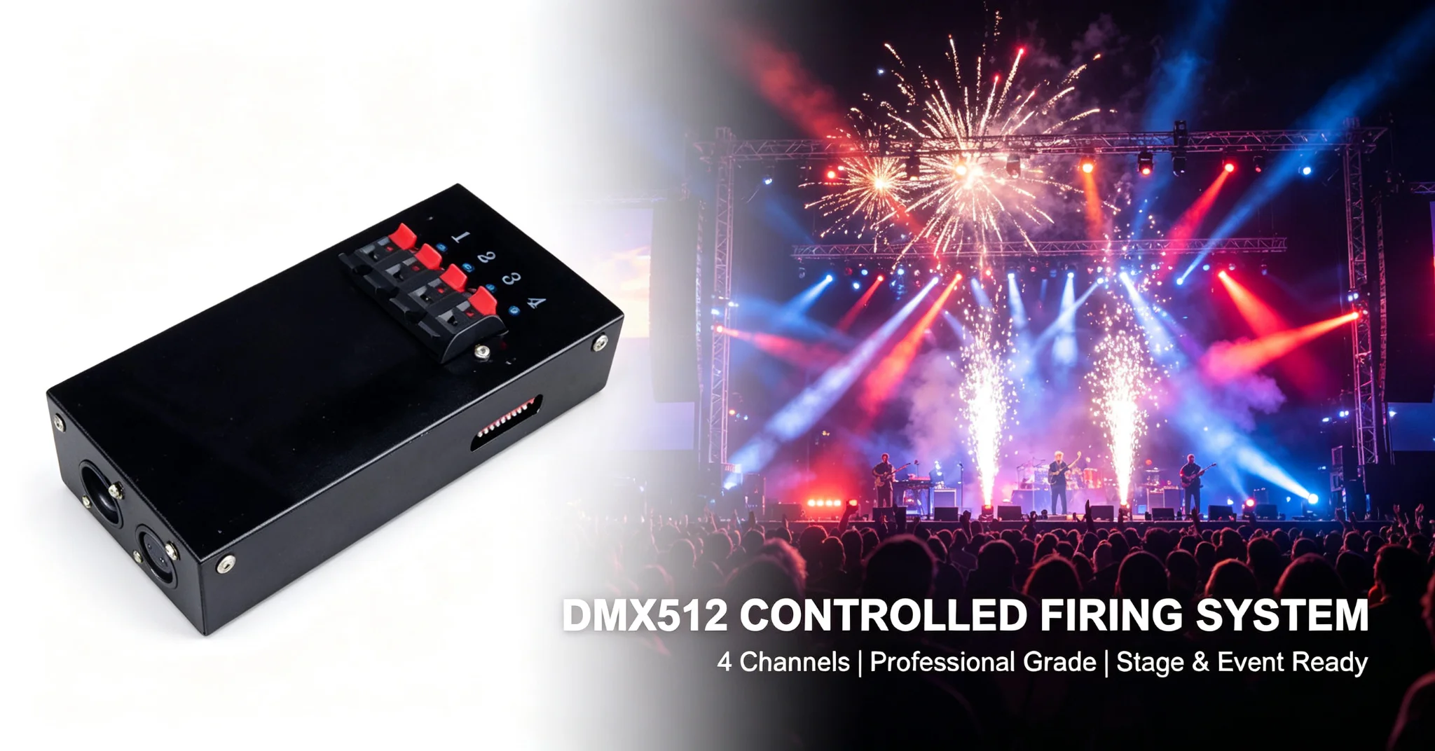 DMX 512 Control Stage Pyro Firing System Fire works DMX Fire Machine Stage Pyrotechnic Effect Festival Event Show Wedding Party