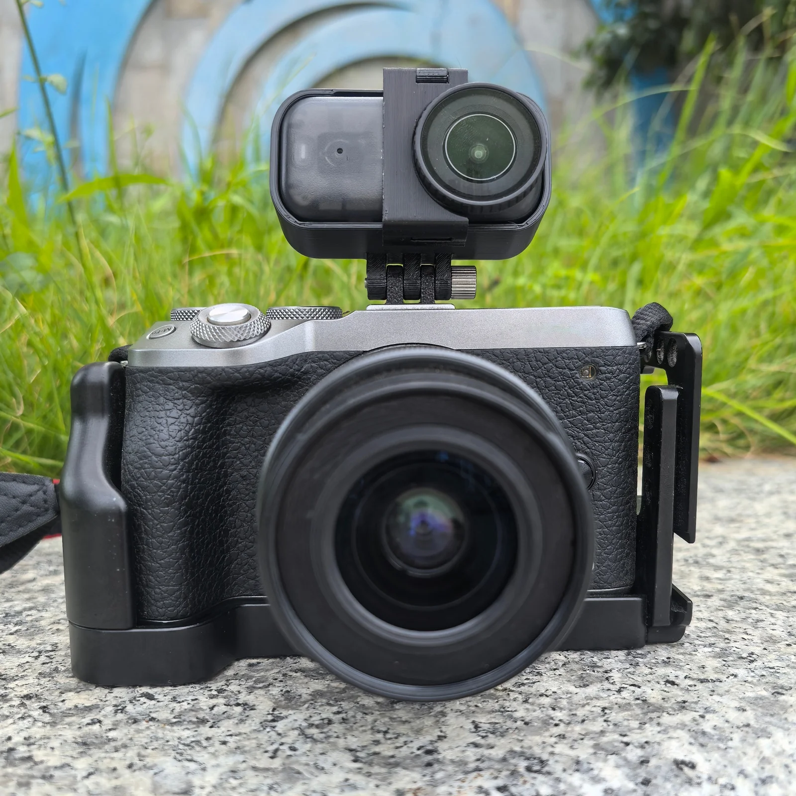 Untuk DJI OSMO NANO DSLR/Mirrorless Hot Shoe Action Camera Expansion Mounting Bracket Aksesoris