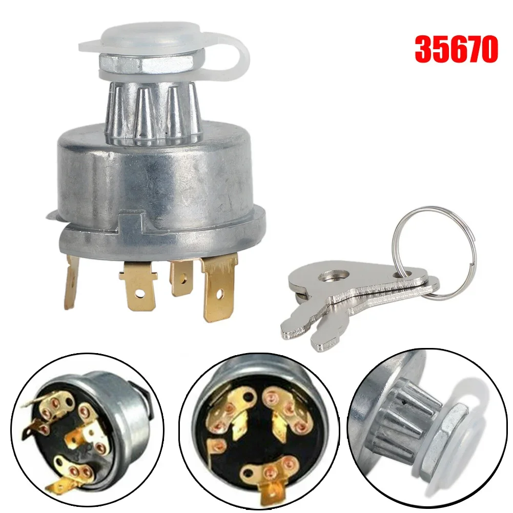 

Switch Tractor Reliability Tool Durability For Lucas 128SA 35670 Tractor Ignition Switch Ignition Switch Metal