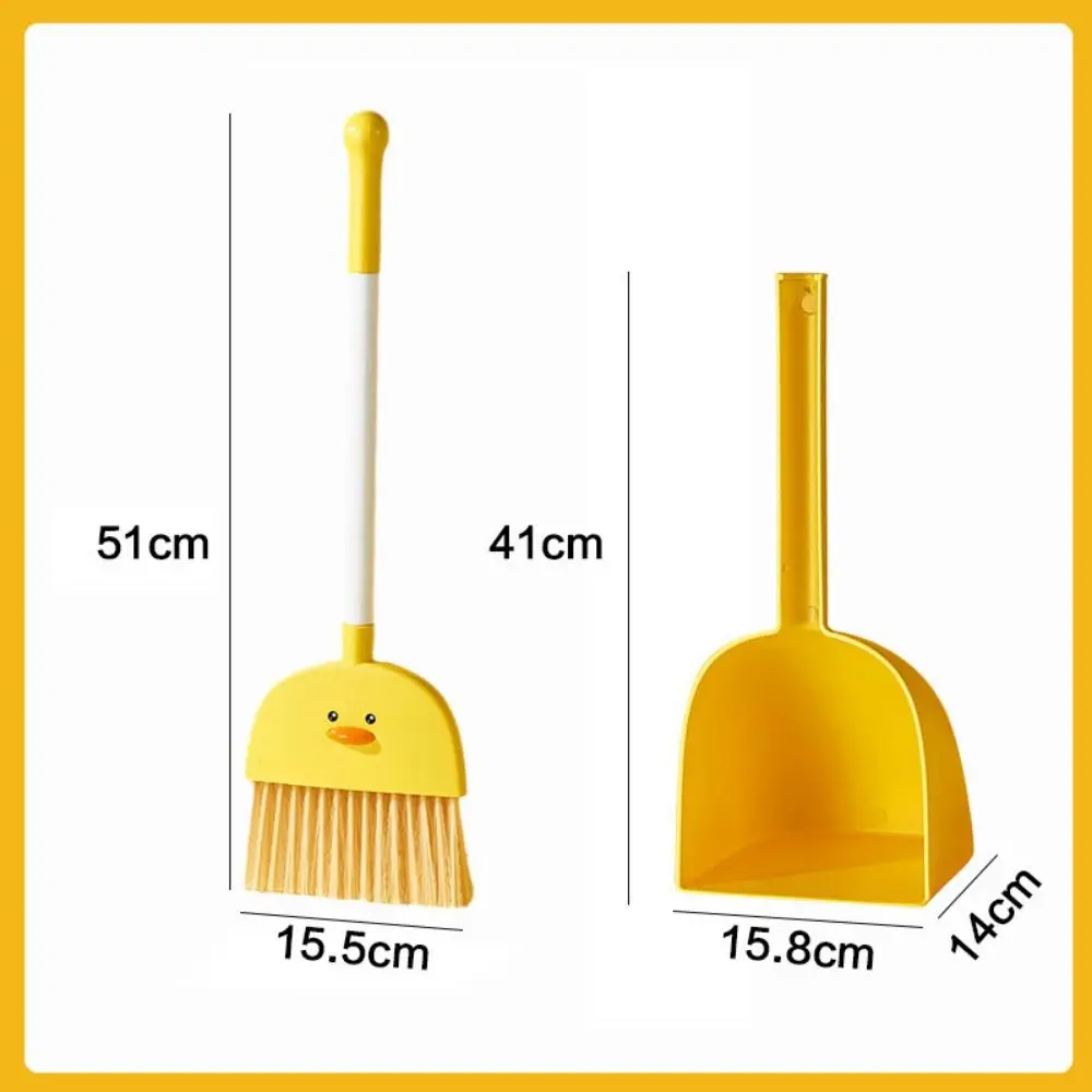 Portable Mini Cleaning Broom Set Cartoon Simulation Mop Cleaning Play House Early Education Housework