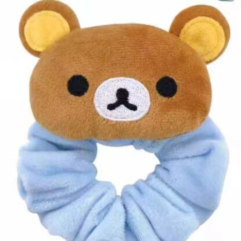 Cute Brown Rilakkuma Small Intestine Hair Band Simple Hair Rope Cartoon Fashion Rubber Band Ponytail Hair Accessories Headband