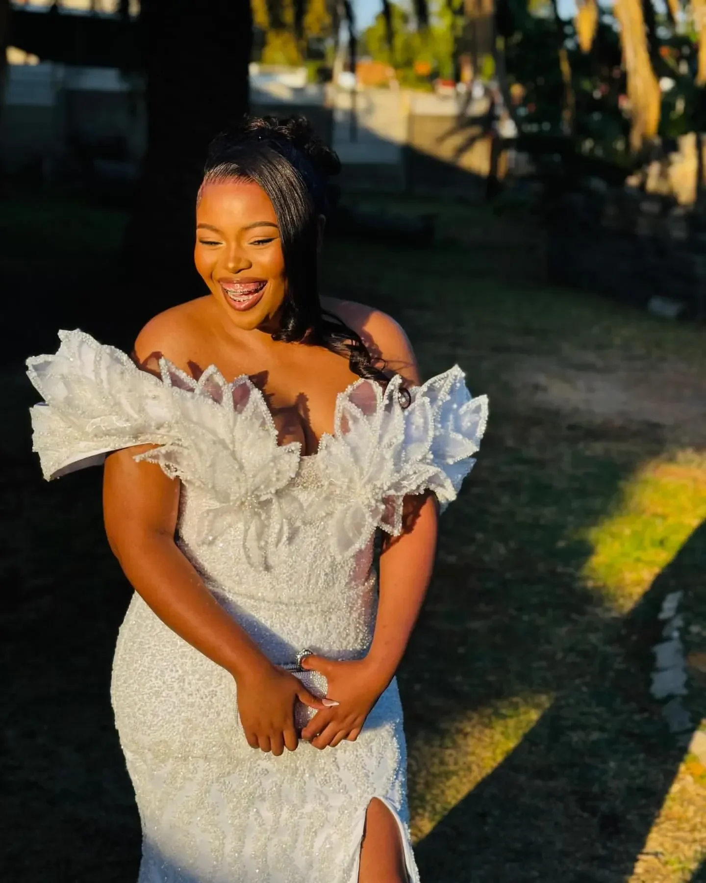 Brown Illusion Mermaid Prom Dress Full Sleeves Beaded Sequined Evening Formal Party Reception Birthday Special Occasions Gown