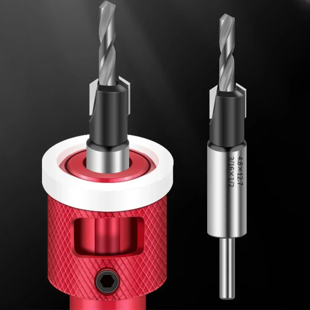 For Drill Presses Low Friction Depth Stop Drill Bits Carbide Tipped Countersink Drill Bits For Precise Countersinking