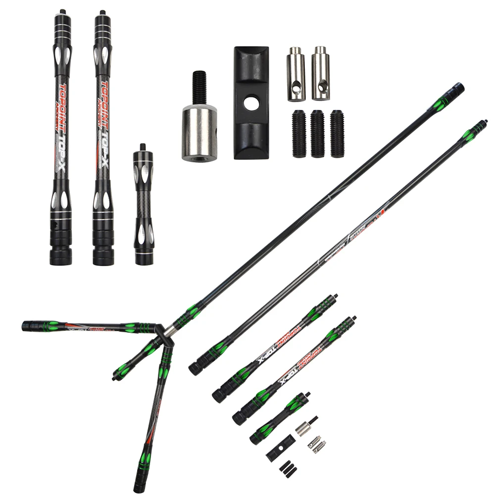 1Set Archery Bow Balance Bar Rod Carbon Stabilizer Damper Shock Absorber Compound Bow Hunting Shooting Target Accessories