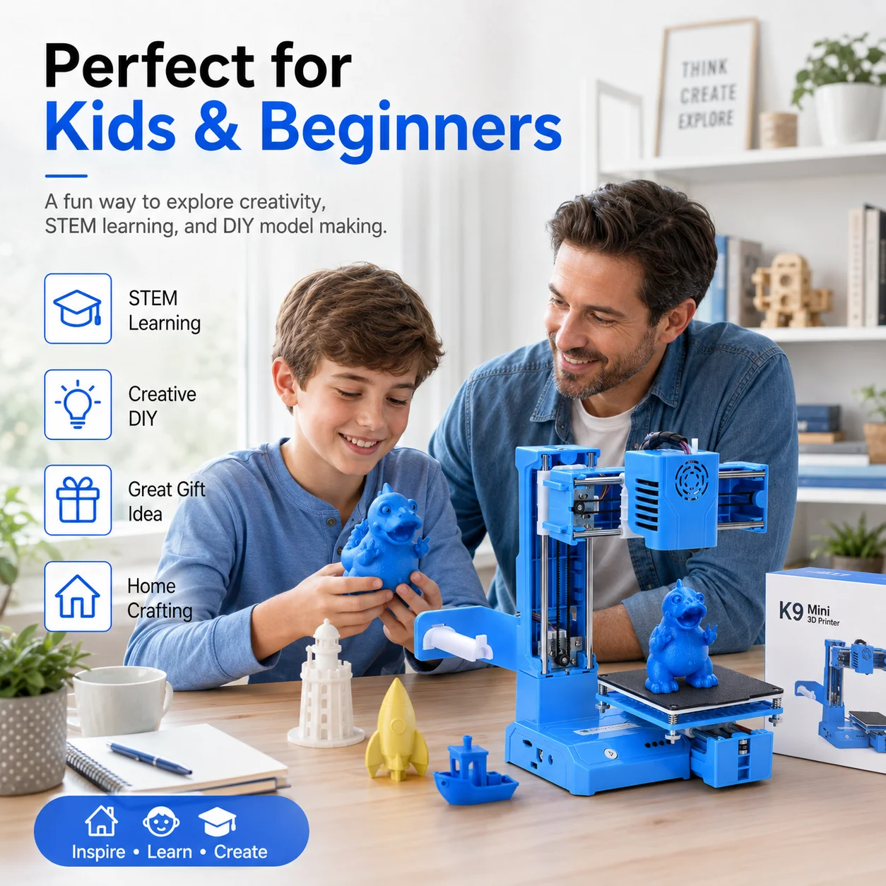 Nouvelle imprimante 3D K9 Mini - Kid Education avis et prix
