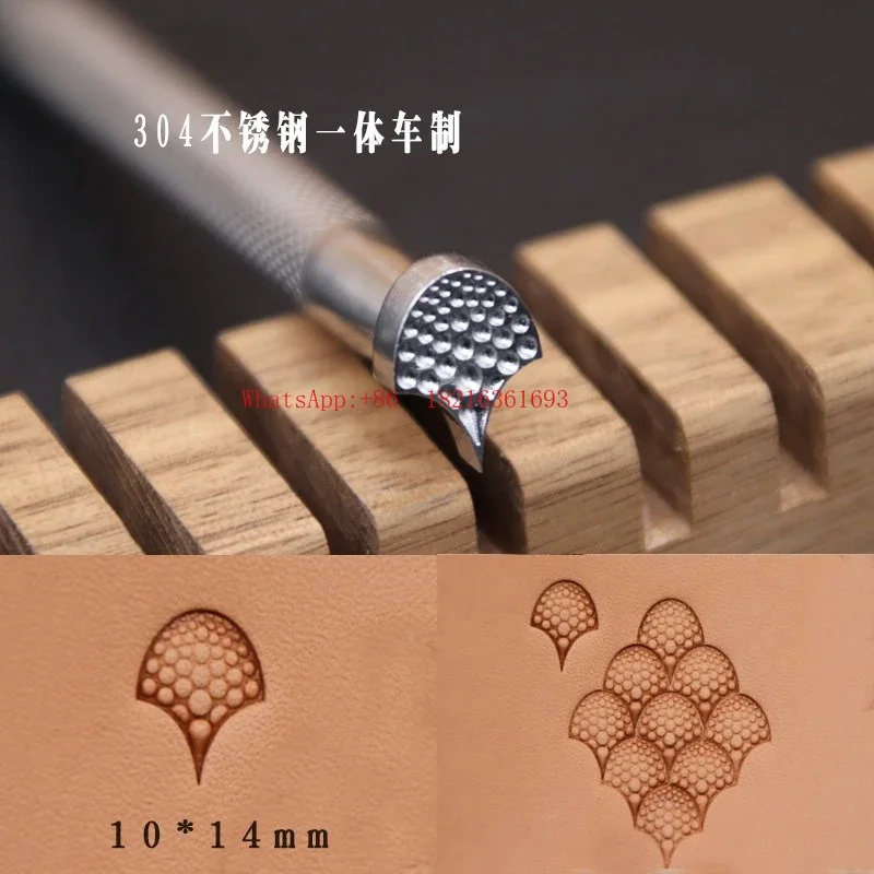 2026GOOD Dragon Scale Pattern, Shell Pattern, Leather Engraving Printing Tool Vegetable Tanned Leather 304 Stainless Steel