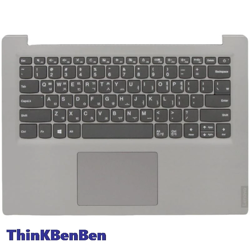 

KR Korean Keyboard Grey Upper Case Palmrest Shell Cover For Lenovo S145 14 IWL 14AST 14API 14IGM 14IKB 14IIL 5CB0X55756