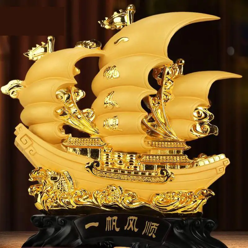 Smooth Sailing Decoration Opening Housewarming Dragon Boat Gift Office Wine Cabinet Entrance Home Lucky Chinese style Decor