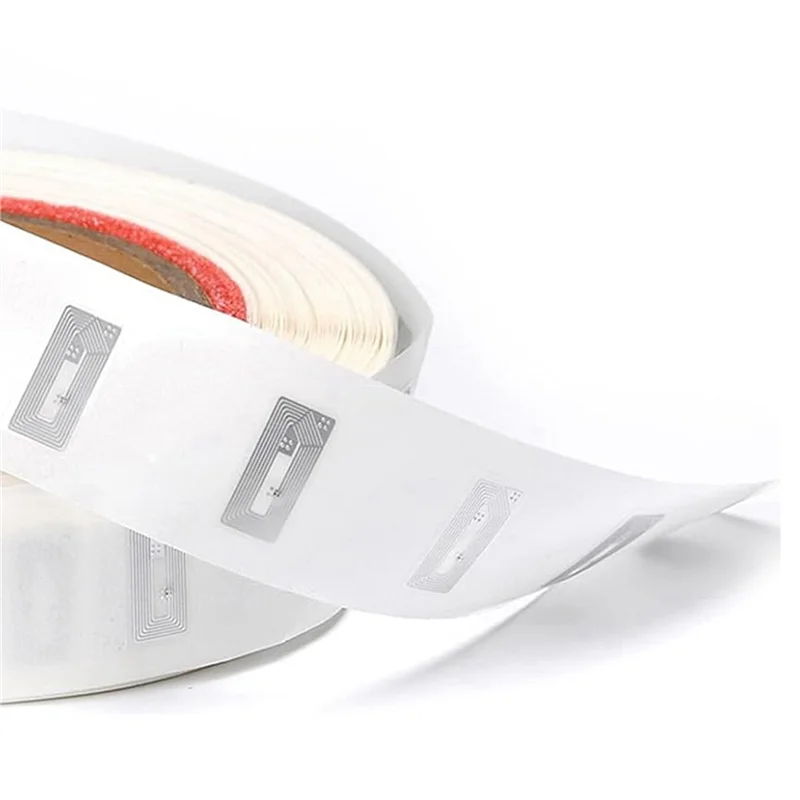 ELECT-500 PCS NFC Tags Sticker With NTAG213 Chip Blank NFC Stickers Adhesive Labels RFID Tags Rewritable 144 Bytes Memory
