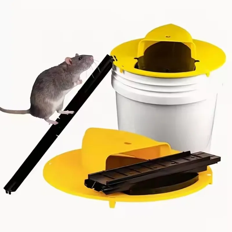 Smart Auto-Reset Mouse Trap - Continuous Catch Flip Lid Design | Indoor Pest Solution (The Product Does Not Include Buckets)