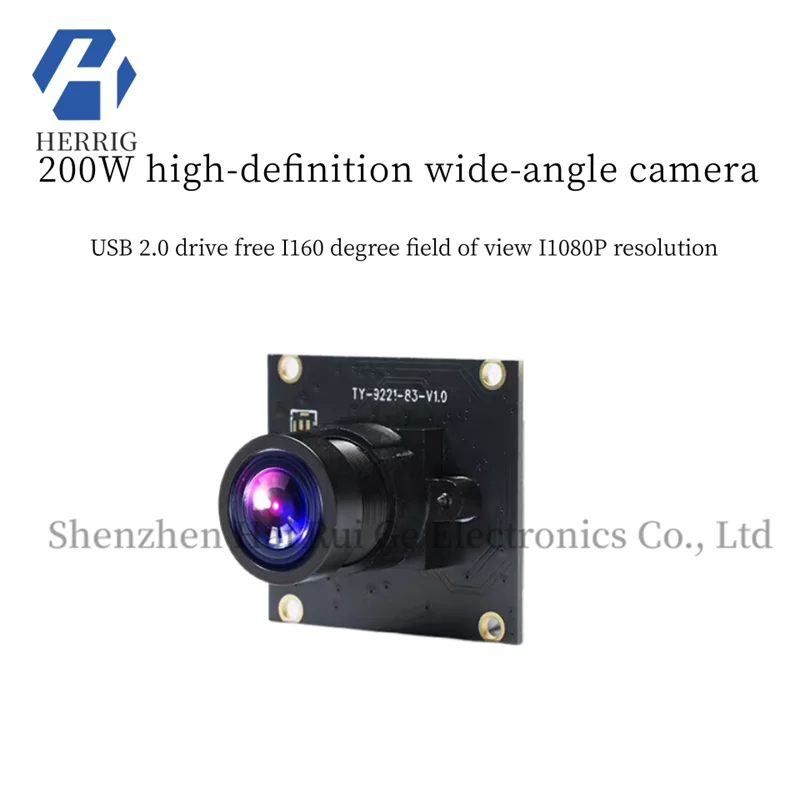 

USB wide-angle camera 200W pixels 160° field of view ROS robot vision module sensor plug-and-play