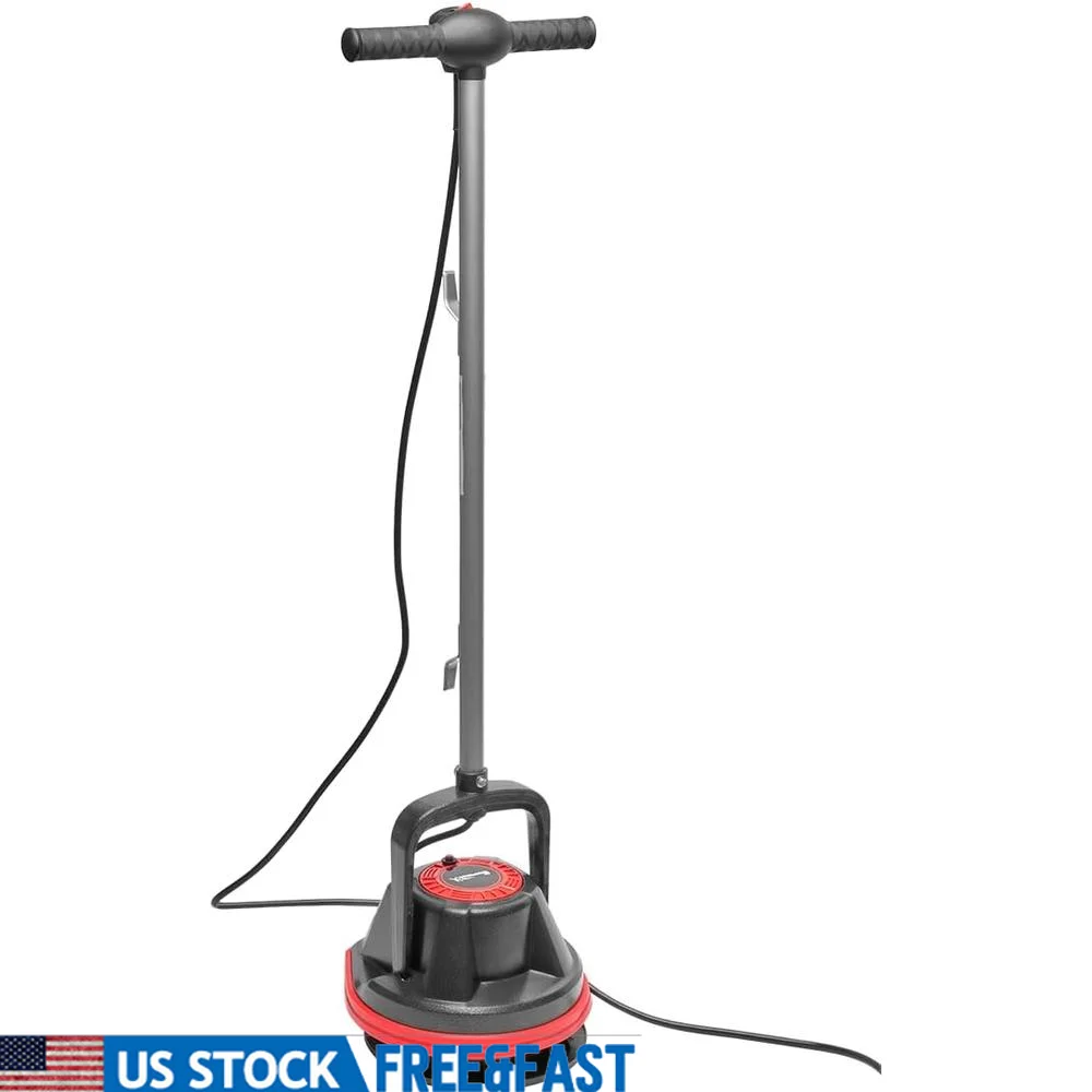 10 Inch Heavy Duty Floor Polisher Commercial Cleaner Deep Clean Carpets Orbital Polishing Machine 39ft Cord Multi Surface