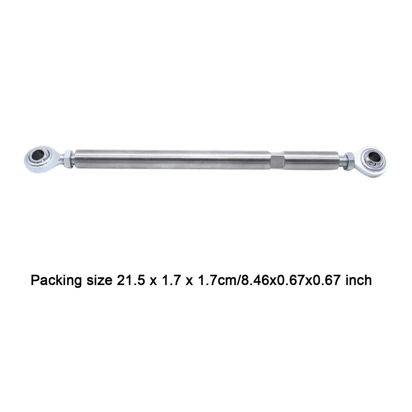 Premium Stainless Steel Adjustable Tensioning Rod Heim Joint Alternator Support Bracket Replaces Factory Part for SBC