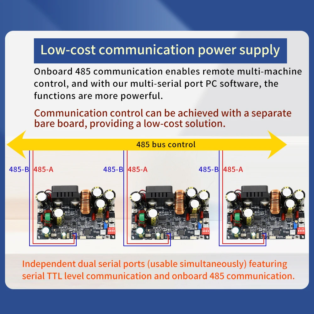 XY12522 22A/2000W Adjustable Current Stabilized Voltage Base Constant Voltage Current Step-down Module DC12-14V Power Supply