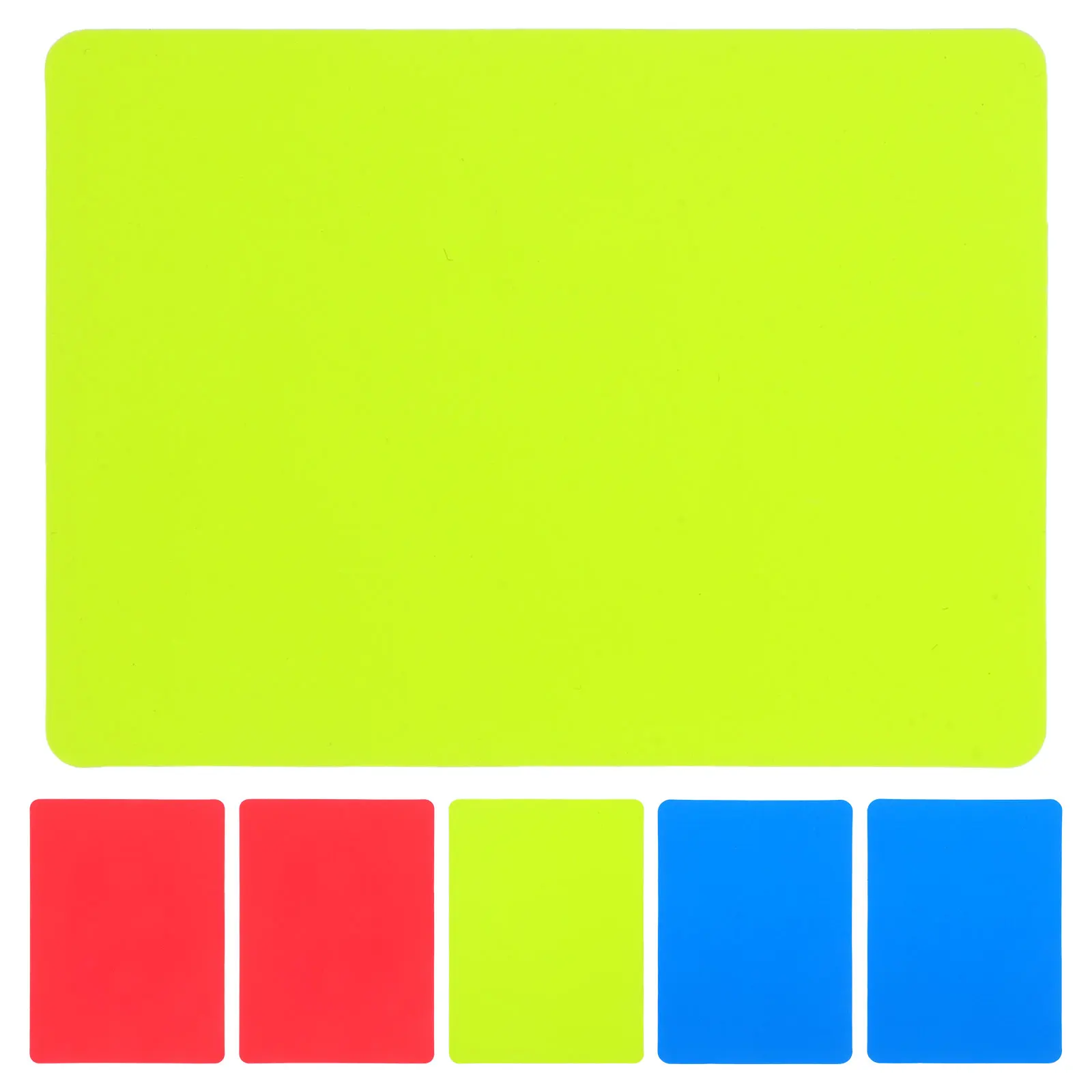 

6pcs Referee Cards Pvc Red Yellow Blue Judge Cards For Sports Penalty Soccer Basketball Football Volleyball Official Referee