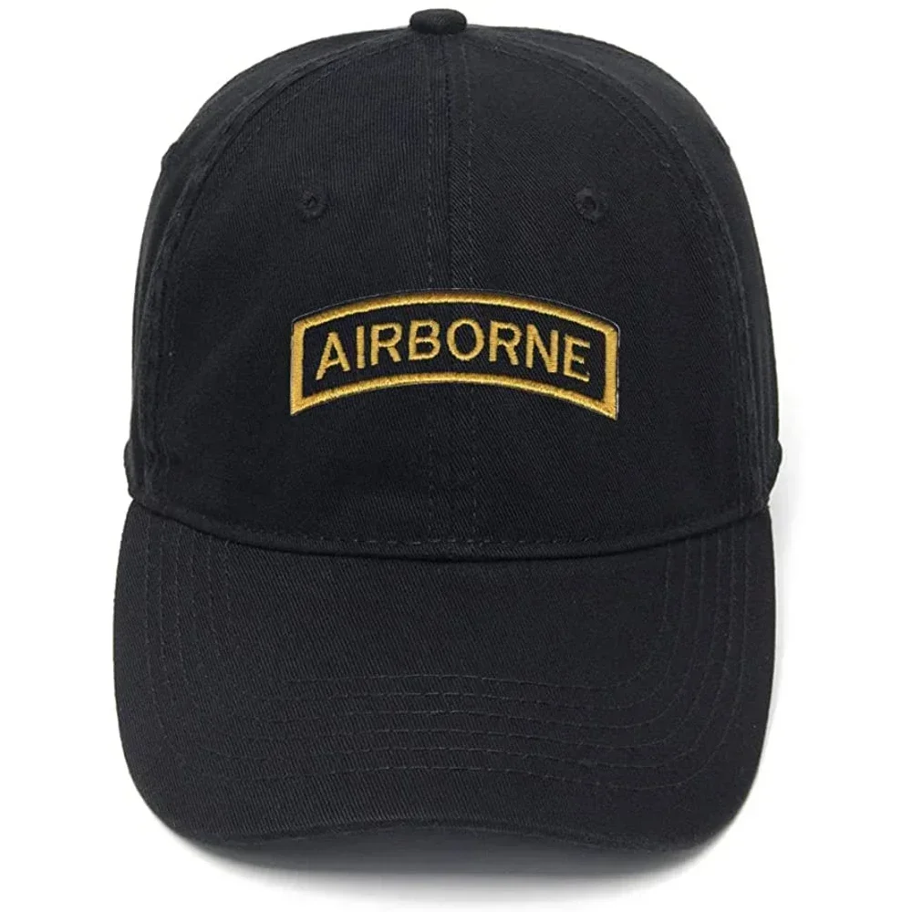 

Lyprerazy Men's Baseball Cap for Army Airborne Embroidery Hat Cotton Embroidered Casual Baseball Caps