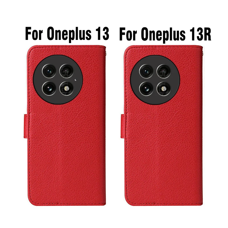 OnePlus 13 13R 13T 13S Wallet Flip Case For OnePlus 13 Phone Case Etui OnePlus 13R 5G Cover OnePlus13 One Plus 13T 13S 5G Shell