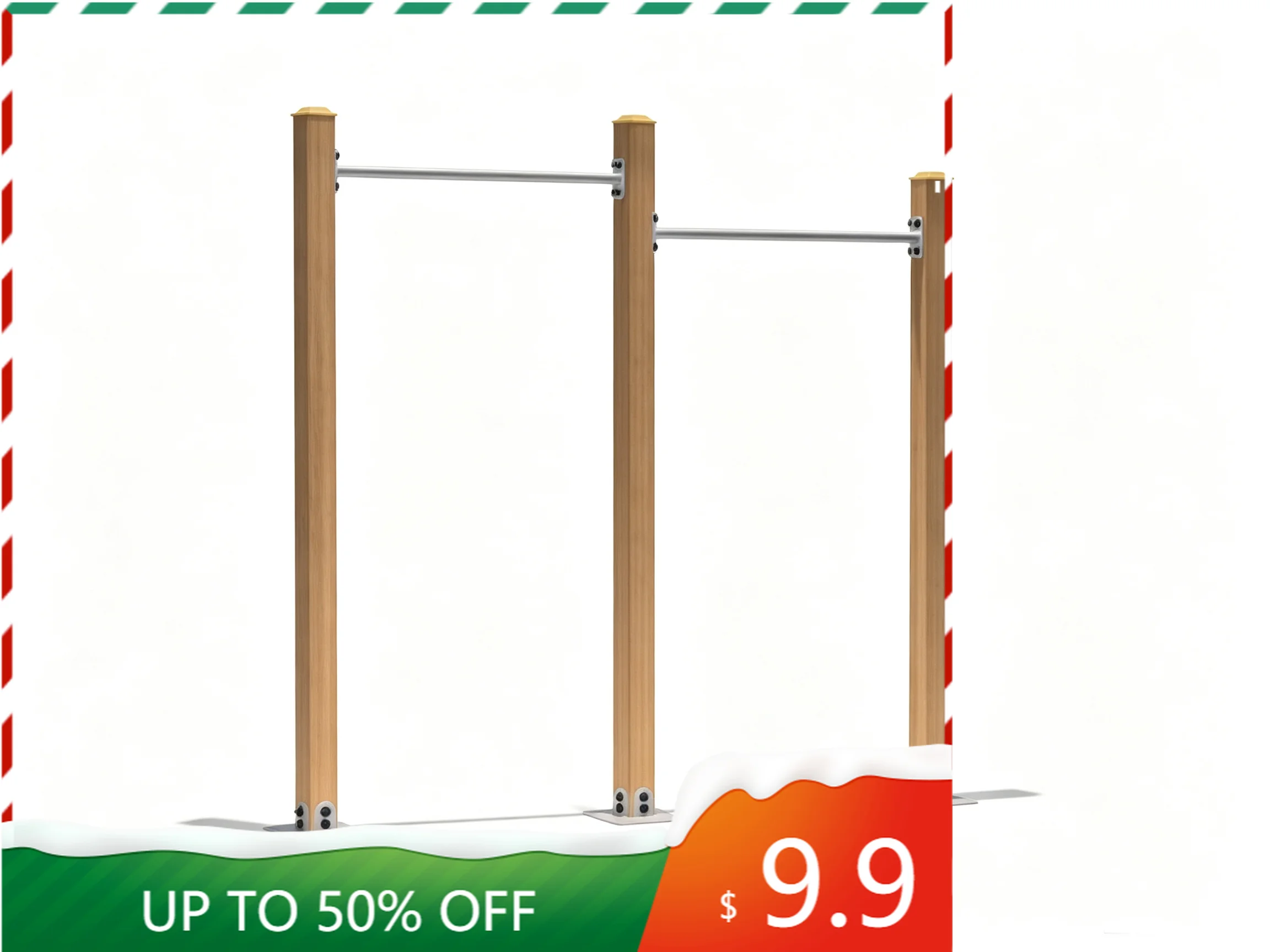 Durable Sturdy Outdoor Parallel Bars Dip Station for Public Park Upper‑Body Pull‑Up Workout