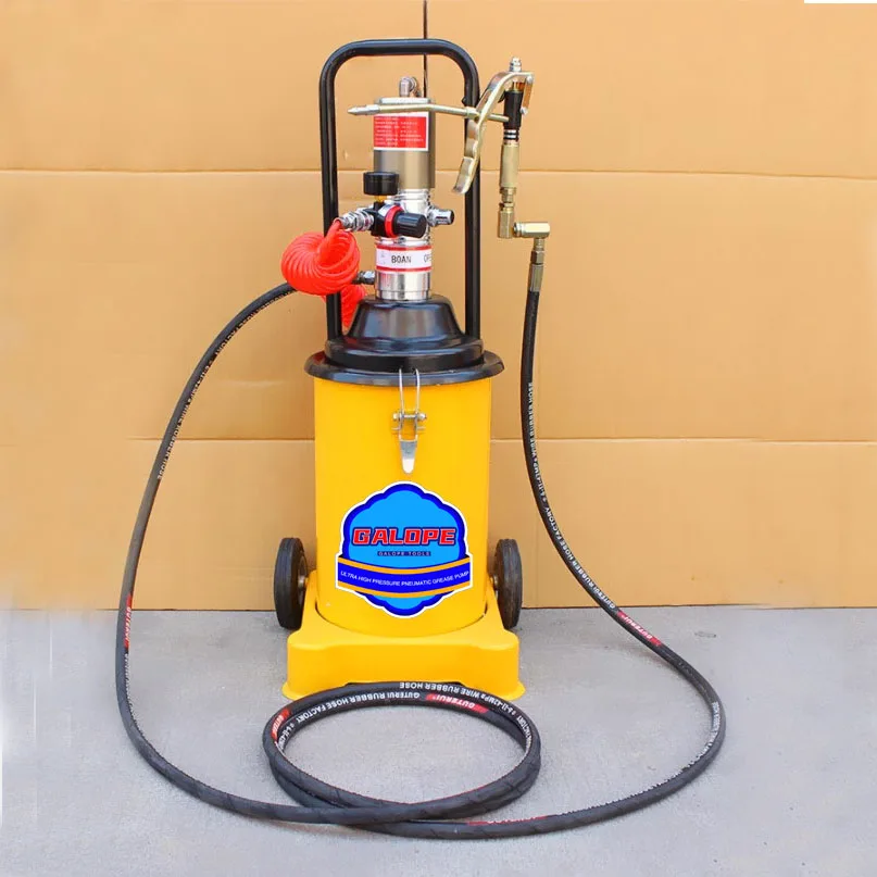 13KG 15KG 18KG Portable High Pressure Air Pneumatic Grease Injector Gun 12L 20L 35L 40L Air Operated Auto Grease Bucket Pump