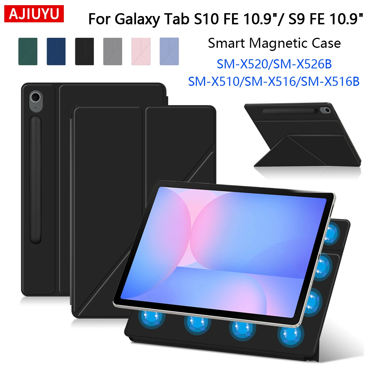 Smart Book Cover For Samsung Galaxy Tab S10 FE 10.9