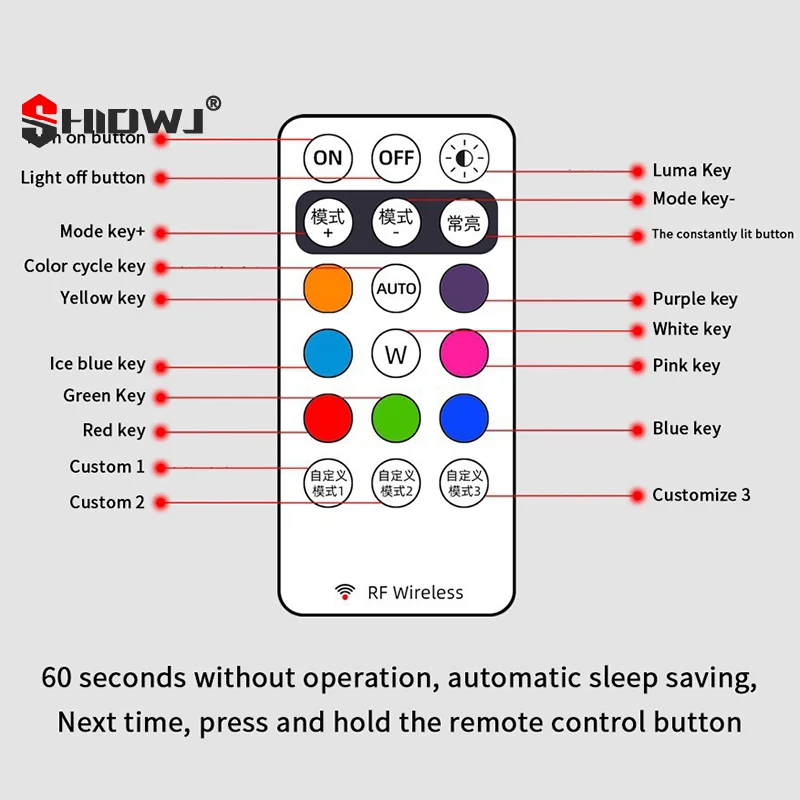 

Anti-Collision Warning Lamp, 8-Color LED Flash Light; Waterproof, Remote-Controlled Strobe Light for Cars & Motorcycles