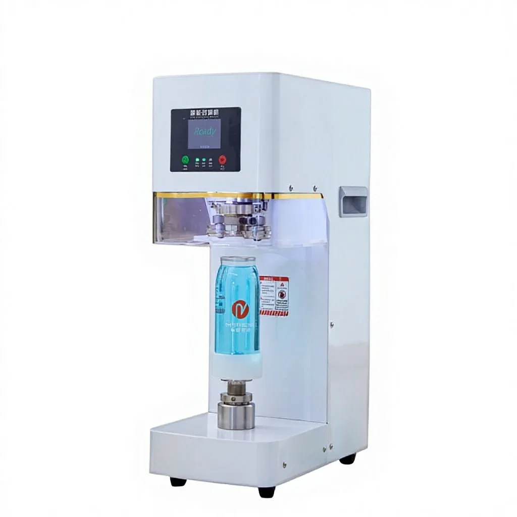 Electric Commercial Full Automatic Plastic Can Sealing Machine With Heat/Cold Sealing Non-Rotating 110V/220V Desktop