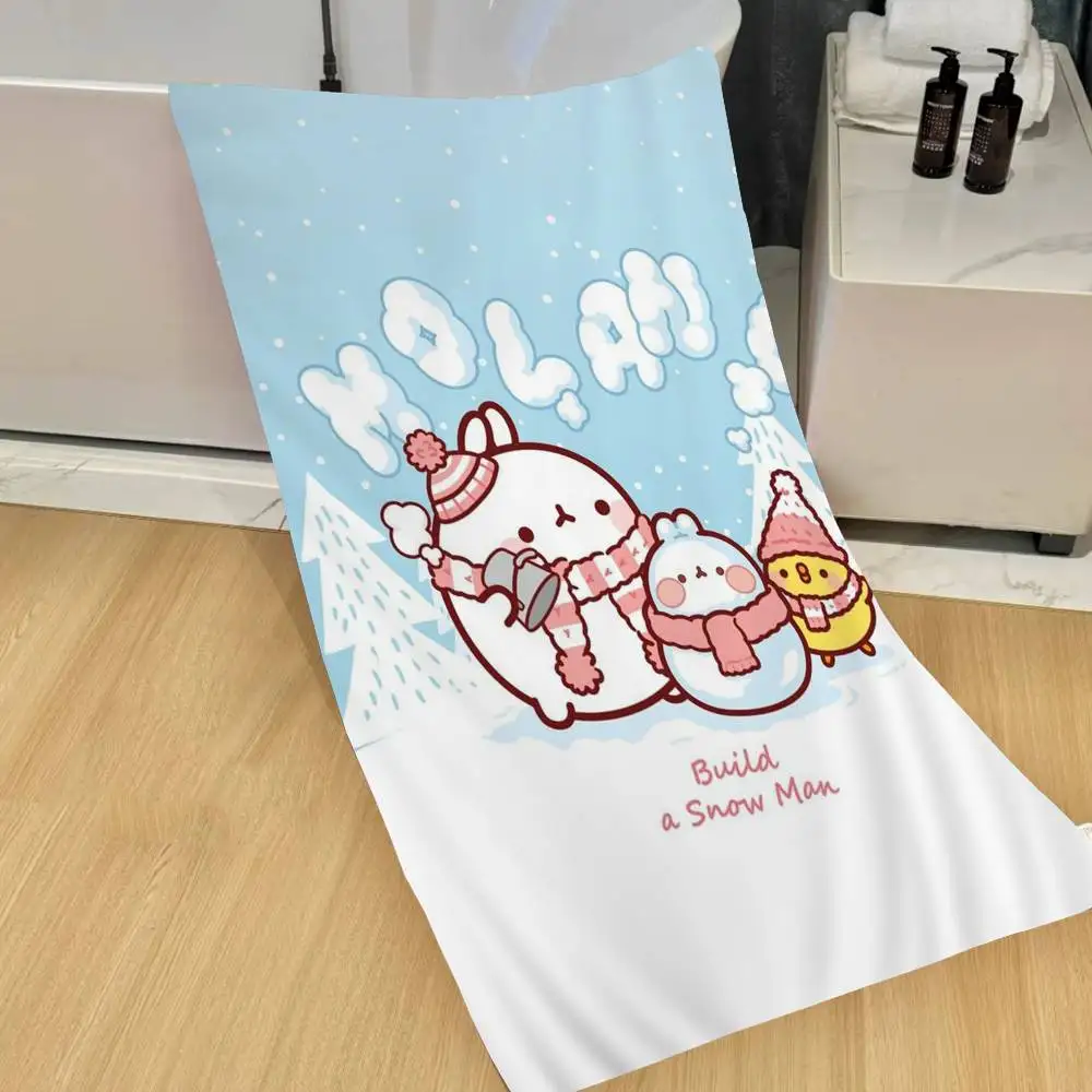 Korean Cute M-Molanges Rabbit Big Microfiber Beach Towels Quick Dry Towel Sand Beach Towels Pool Towel for Travel Swim Pool Yoga
