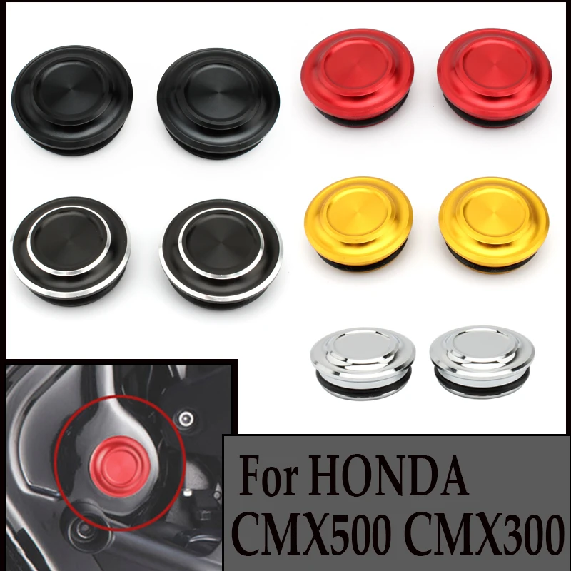 

For HONDA REBEL CMX500 CMX300 2020 2021 2022 Motorcycle aluminum alloy Frame Hole Cover Fairing Guard Frame Plugs Cap Decoration