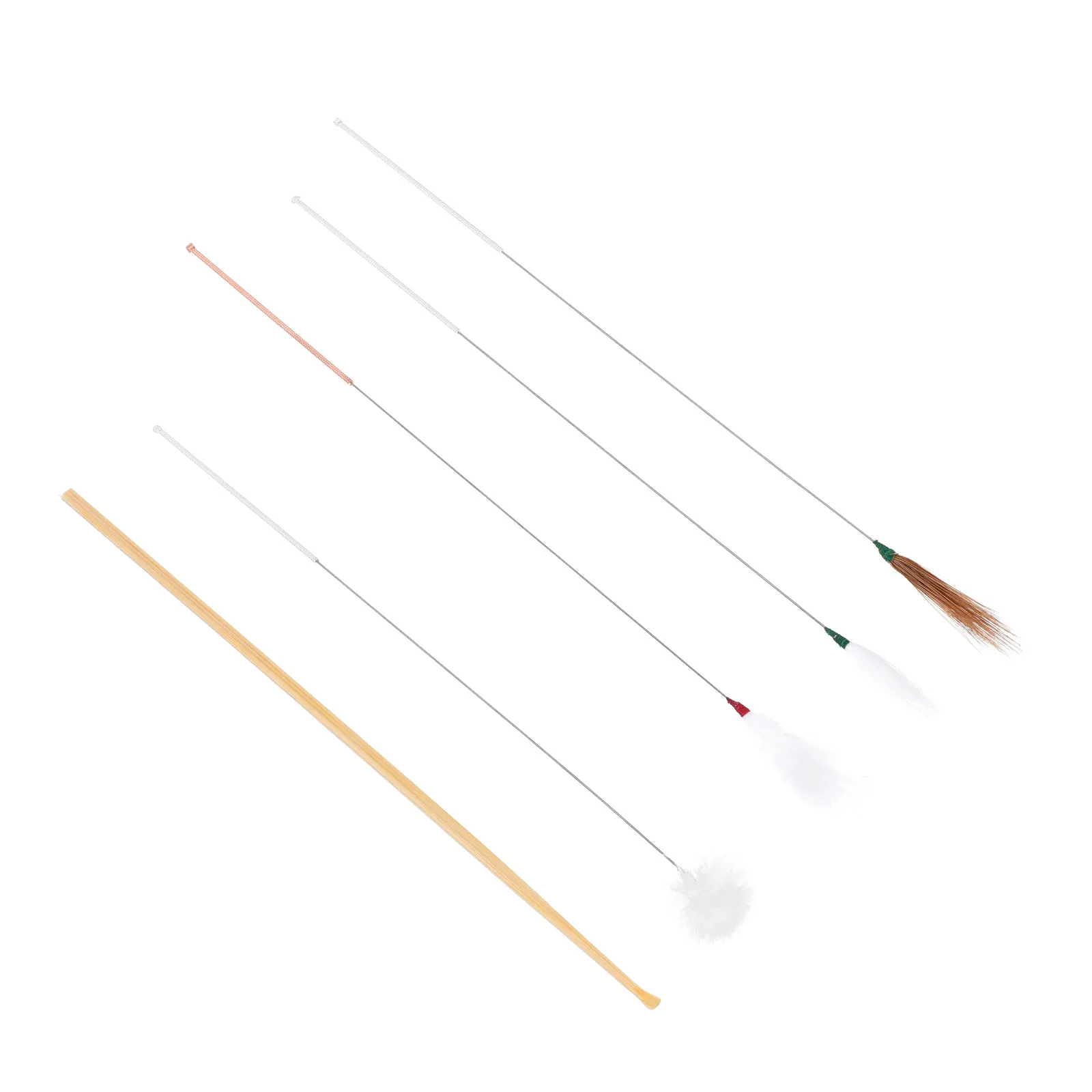 

1Set Earwax Tools Kit High-Quality Bamboo Plastic Plume Multipurpose Ear Picks for Home Portable Earwax Removal Cleaning