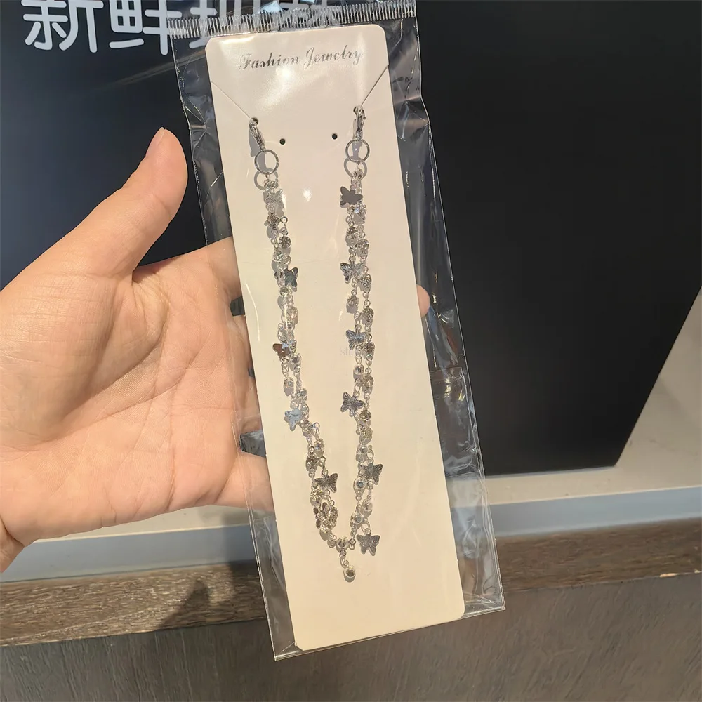 جديد Xiaoxiangfeng الباليه اللؤلؤ الماس كعب سلسلة قسط الأحذية سلسلة القوس ستار بلينغ الديكور