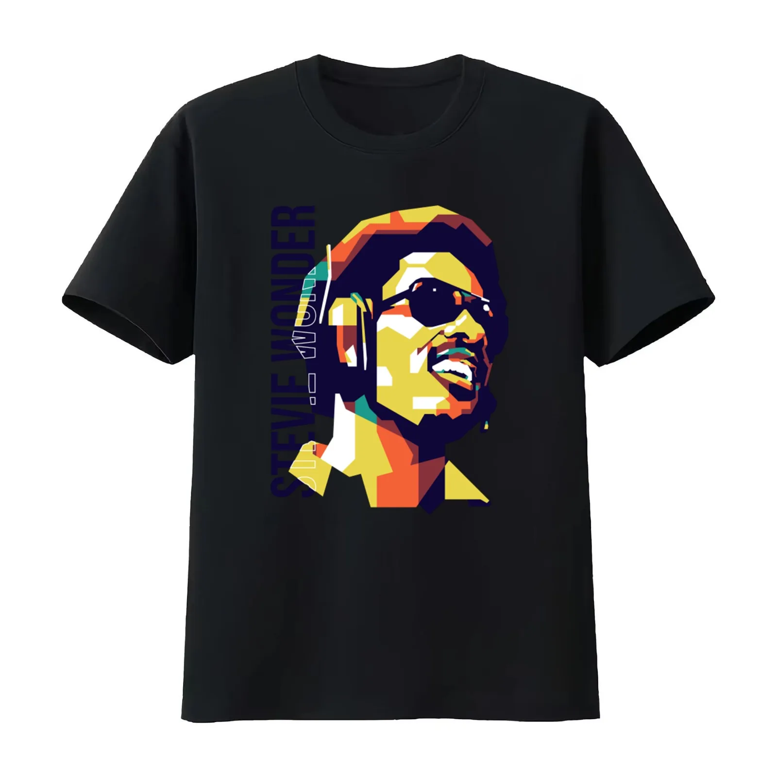 Stevie Wonder Superstition T-Shirt Summer Casual Cotton Tee Oversized Streetwear Tops Vintage Graphic Print Unisex Men Women