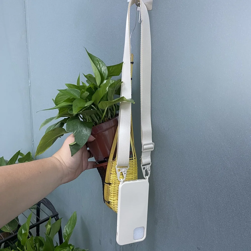 Adjustable Neck Cord Phone Strap Holder Phone Hanging Cord Phone Lanyards Colorful Nylon Necklace Shoulder Rope