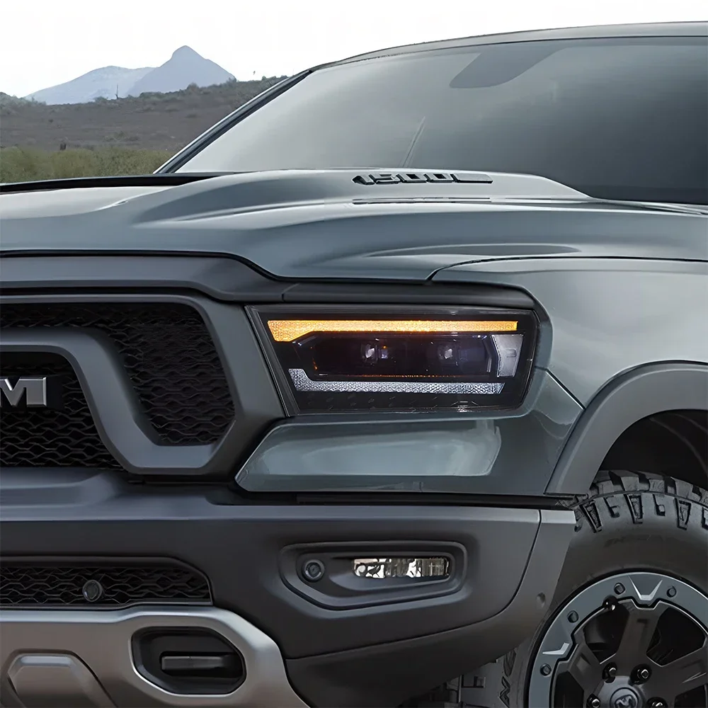

Auto Headlights For Dodge 2019-2023 RAM 1500 2500 LED Car Front lamp Assembly Upgrade Projector Double Lens Style Accessories