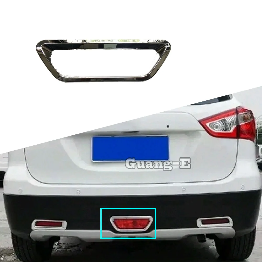 

Для Suzuki S-Cross SCross SX4 2017 2018 2019 2020 2021 автомобильный стиль крышка ABS хромированная лампа задний тормозной стоп-сигнал накладка рамка 1 шт.