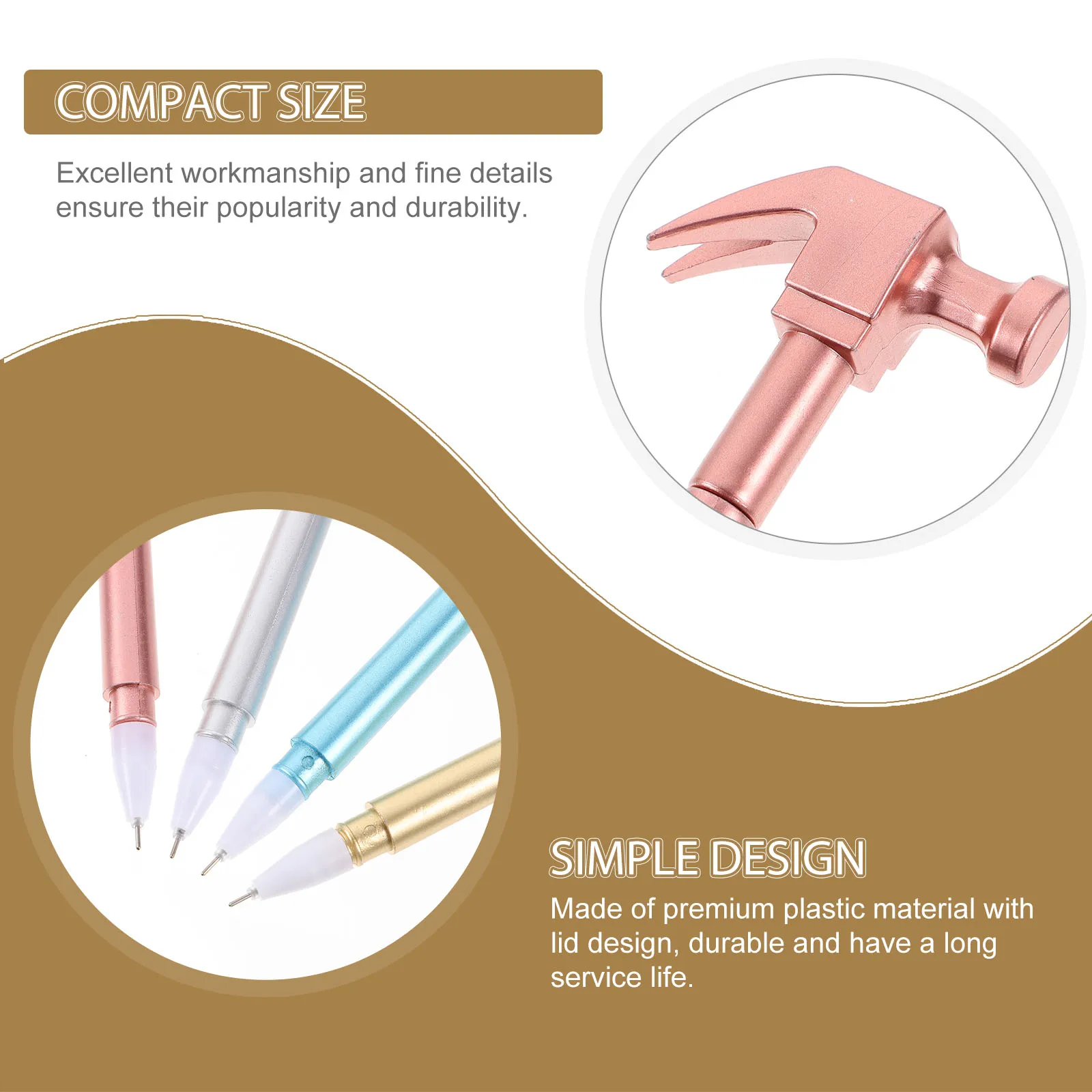 

8Pcs Cartoon Ink Pens Small Lightweight Easy Storage Practical Gift Friends Family Colleagues Students