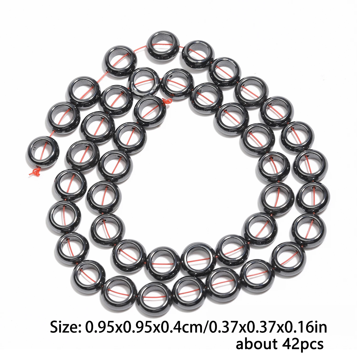 11 Styles Natural Black Hematite Beads Charms Oval Frame Round Irregular Loose Bead For Jewelry Making Diy Bracelet Accessories