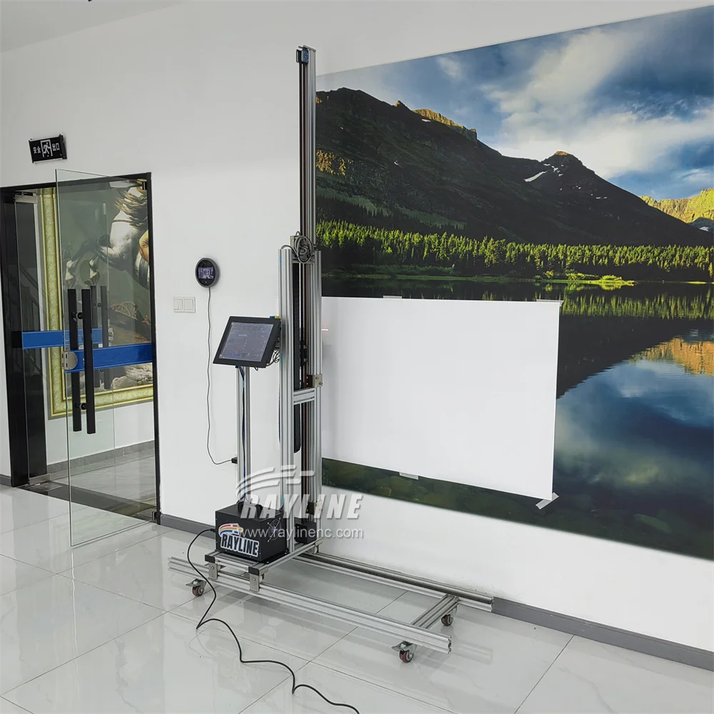 Factory AI 4K Wall Printer Automatic 3D Smart Vertical Unlimited Wall Printing Machine Large format for Wall PVC Metal Glass
