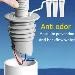 Silicone Drainage Bathroom Sewer Pipe Seal Anti-odor Anti-backflow Sink Drain Filter Water Plug Drains Bathrooms Accessories