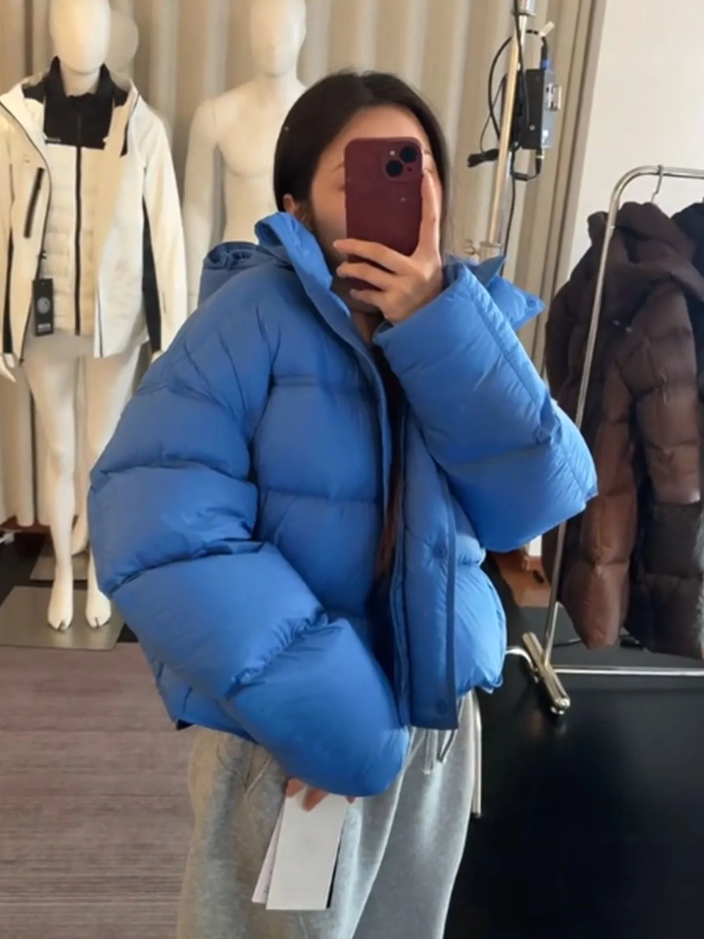 Único ort roxo feminino para baixo jaet coreano sle casaco de inverno thiened cintura alta fechamento com zíper casaco quente bunting