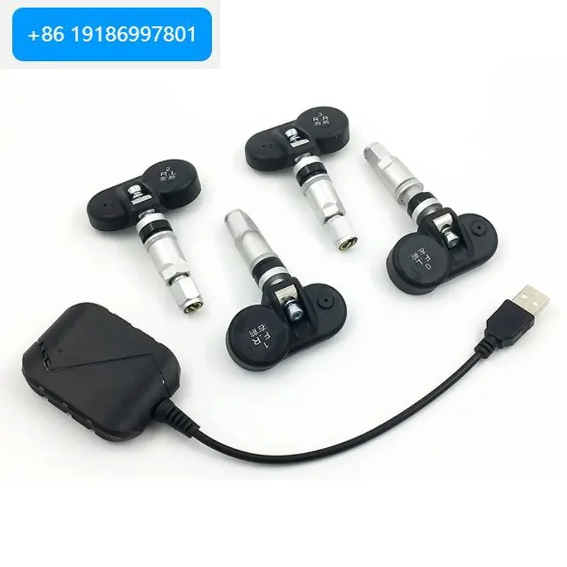 Tire Pressure Monitoring System for Android Navigation Built-in Tpms Sensor Parking Car Alarms