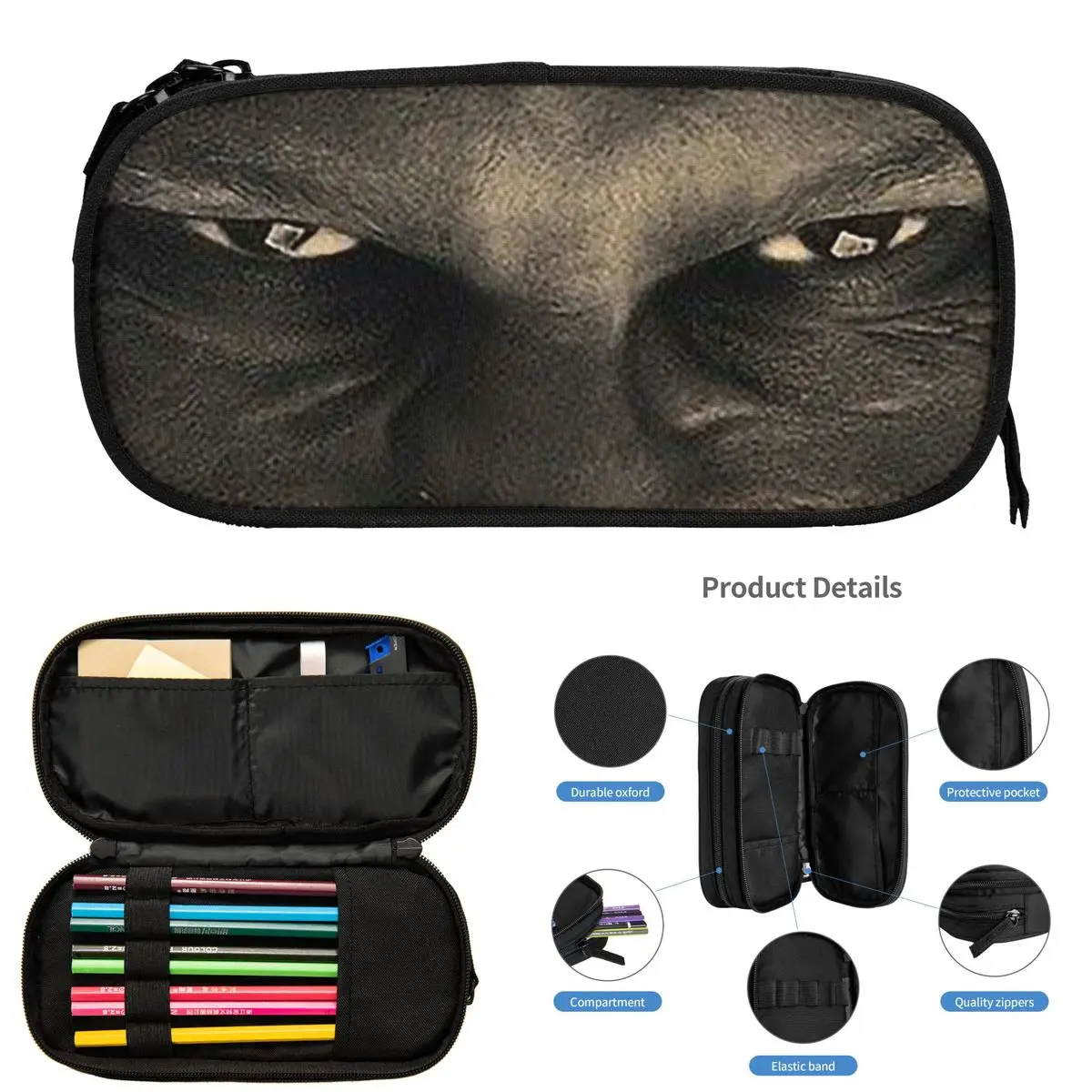 

Aphex Twin электронная музыка-художник, пеналы для студентов, школьная коробка для ручек, сумка для карандашей, большая вместительная сумка для хранения карандашей