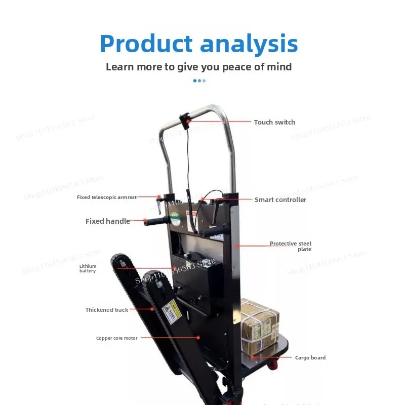 High-Quality Electric Stair Climbing Cart - Effortless Load-Carrying for Stairs