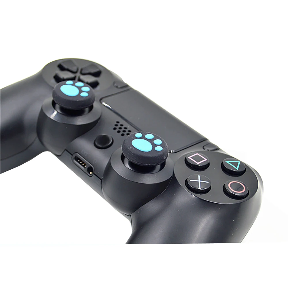 OSTENT-Cat Paw Thumb Stick Grip Cap, Joystick Cover Case para Sony PS4 Controlador, Protetor De Botão, Peças De Reparo, 6Pcs