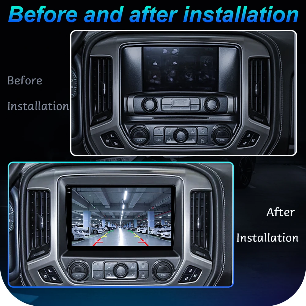 Android Auto Car Radio Multimedia For Chevrolet Silverado 3 GMTK2 2014 - 2018 Wireless Carplay No 2din DVD Stereo Bluetooth GPS
