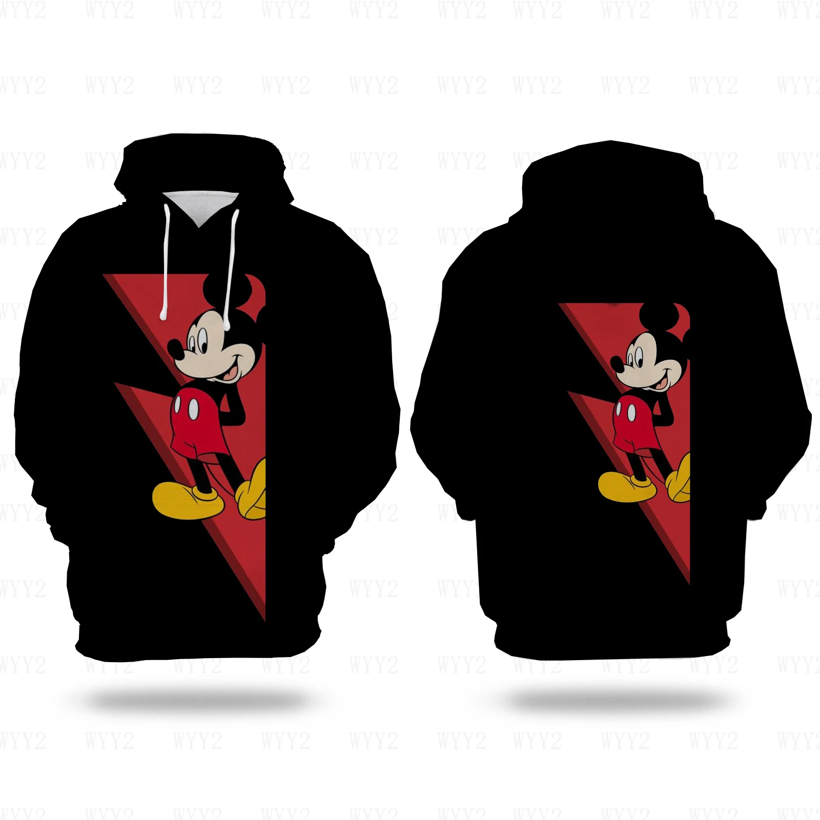 

2024 Autumn and Winter style Disney Mickey Print Ladies hoodie loose top