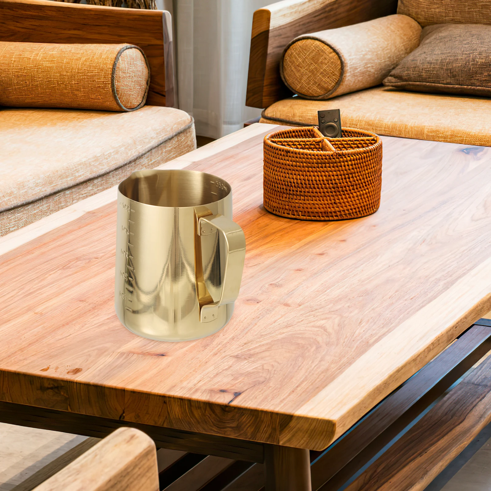 

12Oz Stainless Steel Milk Pitcher for Espresso Machine Latte Art Frothing Cup Steaming Jug Coffee Creamer Container Easy Clean